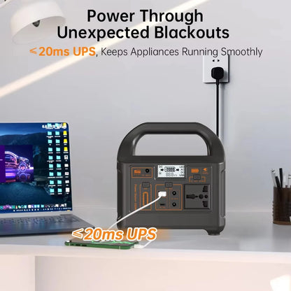 Gaiaray 200W Power Station 153.6Wh LiFePO4, Camping