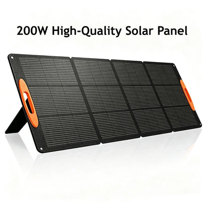 200W Foldable Solar Panel IP68, Power Station Charger RV