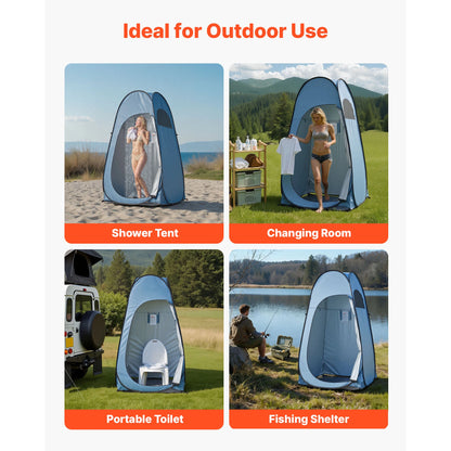 Pop-Up Shower Tent UPF 50, Privacy Changing Room Camping