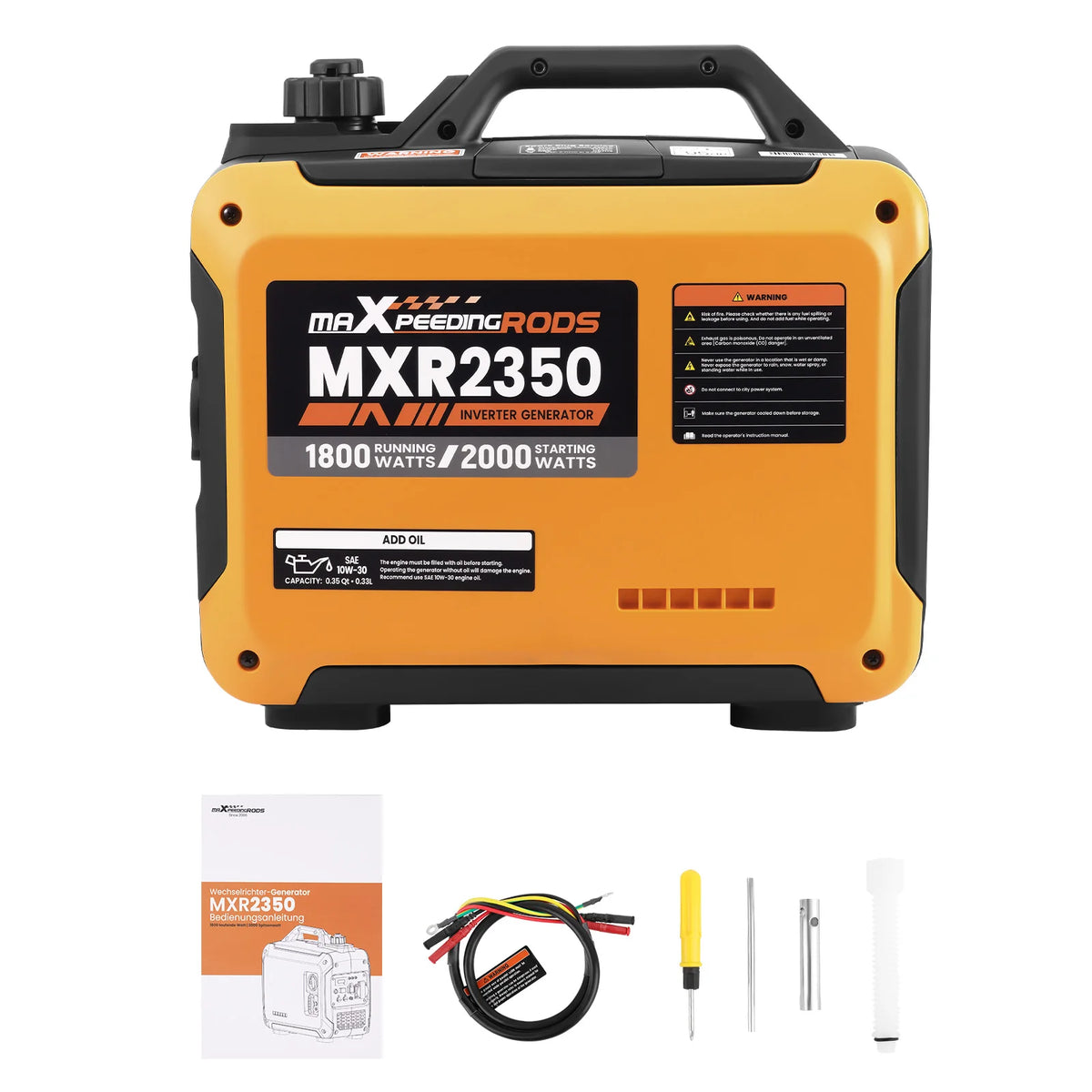 Inverter Generator 2kW 230V Petrol, Quiet, Parallel Ready