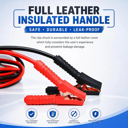 3000A Jump Leads 5m Heavy Duty Booster Cables, Car Van SUV