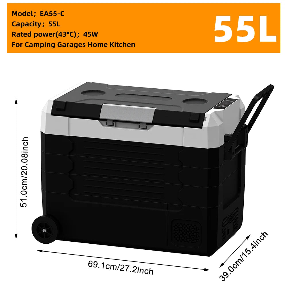 Podofo 20L Compressor Fridge Freezer 12V 230V, Campervan