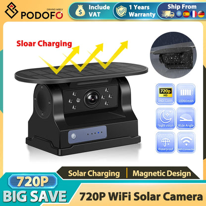 Solar WiFi Reversing Camera, Magnetic IP67, RV Trailer