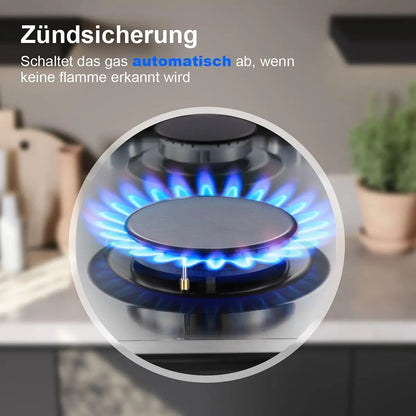 TopStrong 2-Burner Gas Hob 4200W Stainless Steel, LPG or NG