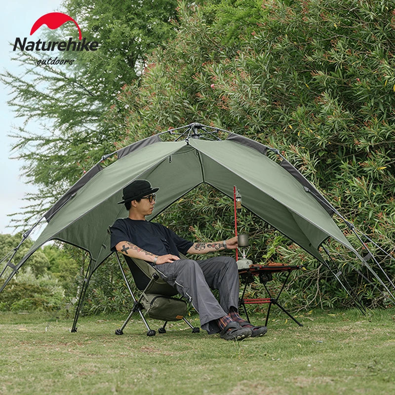 Naturehike Instant Tent 3-4 Person, Quick Pitch Camping