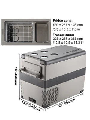 SIHAO 15L Compressor Fridge Freezer 12V, App, Campervan