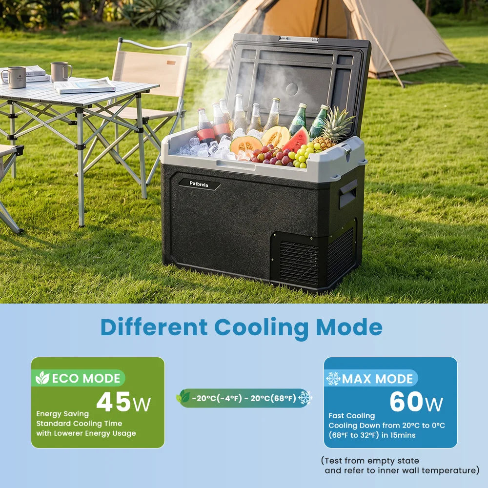 Patbrela 20L Compressor Fridge Freezer 12V 24V, Campervan