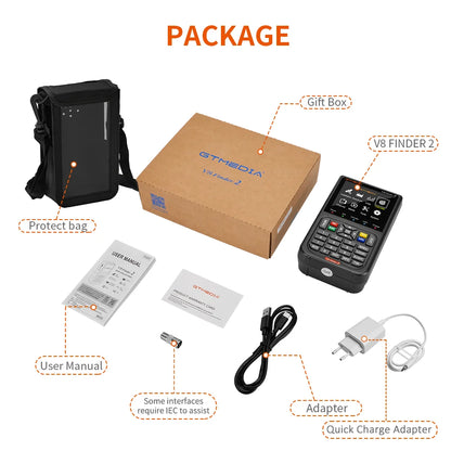GTMEDIA V8 Finder2 Satellite Signal Meter, DVB-S2X
