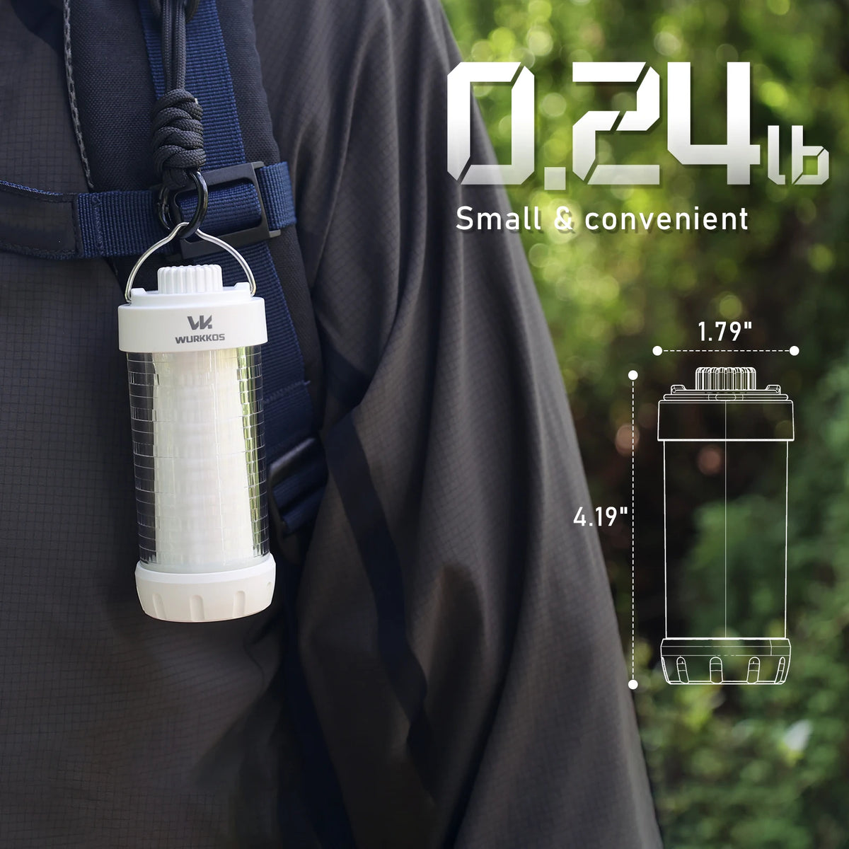 Wurkkos CL01 Rechargeable Camping Lantern, IP65 21700