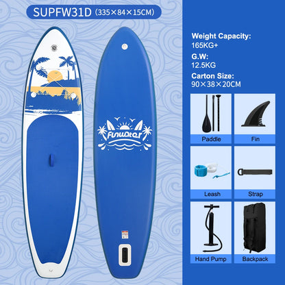 Inflatable Stand Up Paddle Board SUP 335cm, 165kg Load