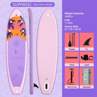 Inflatable Stand Up Paddle Board SUP 335cm, 165kg Load