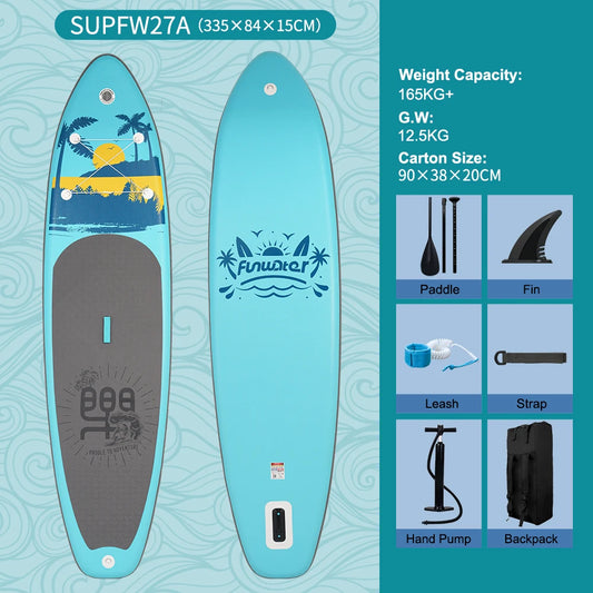 Inflatable Stand Up Paddle Board SUP 335cm, 165kg Load