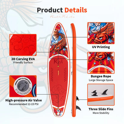 Inflatable Stand Up Paddle Board SUP 335cm, 165kg Load