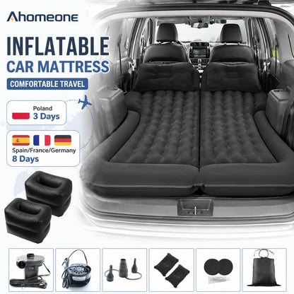 Inflatable Car Bed with Pump, 6 Chamber Air Mattress, SUV