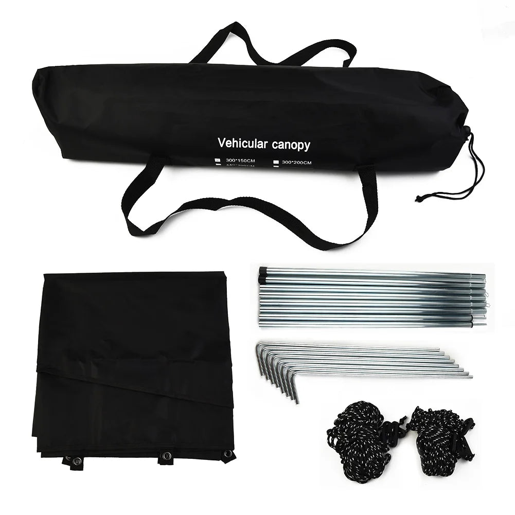 Van Awning Canopy, Waterproof Tarp Sunshade, Campervan SUV