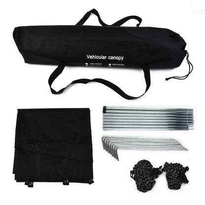 Van Awning Canopy, Waterproof Tarp Sunshade, Campervan SUV