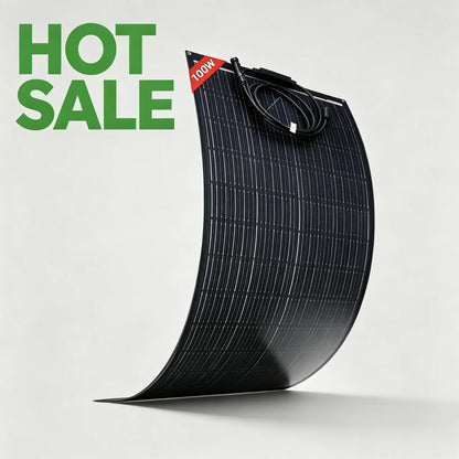 100W Flexible Solar Panel 18V ETFE, Campervan Van Roof