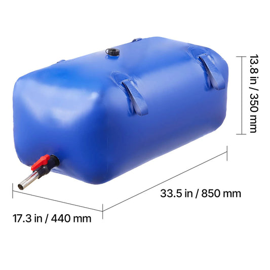 Collapsible Water Bladder 113L or 132L, 1000D PVC Tank