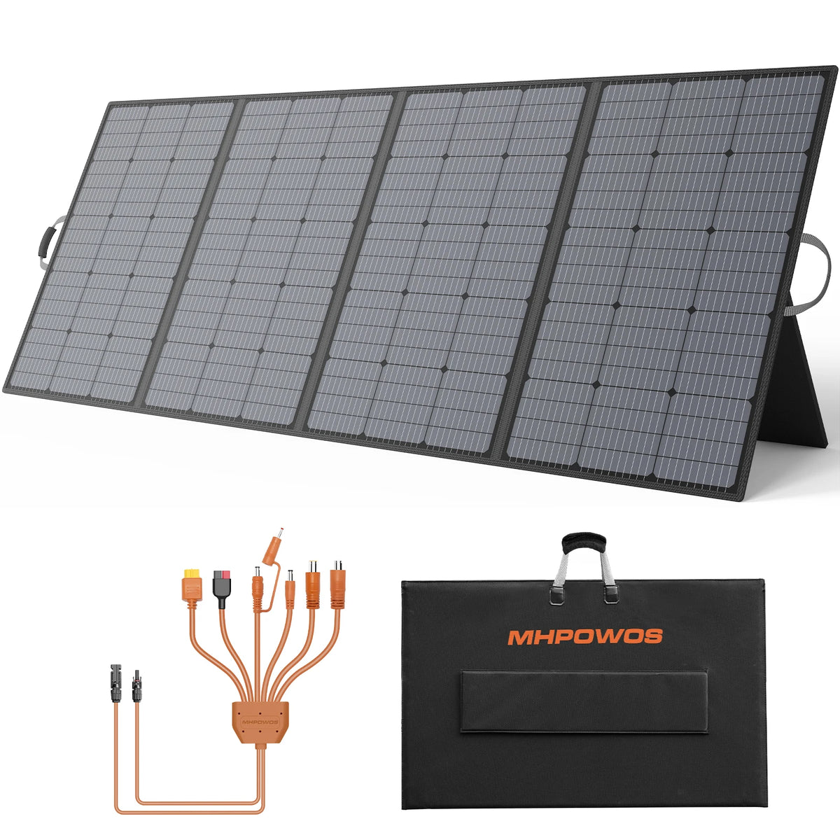 MHPOWOS 110W Foldable Solar Panel, IP67, Power Station