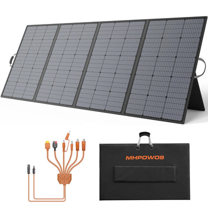 MHPOWOS 110W Foldable Solar Panel, IP67, Power Station