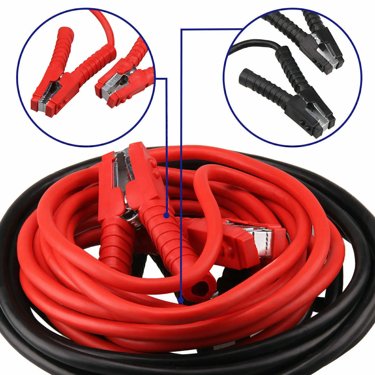 3000A Jump Leads 5m Heavy Duty Booster Cables, Car Van SUV