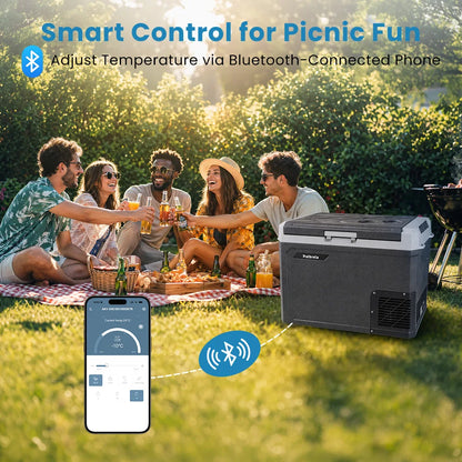 Patbrela 20L Compressor Fridge Freezer 12V 24V, Campervan