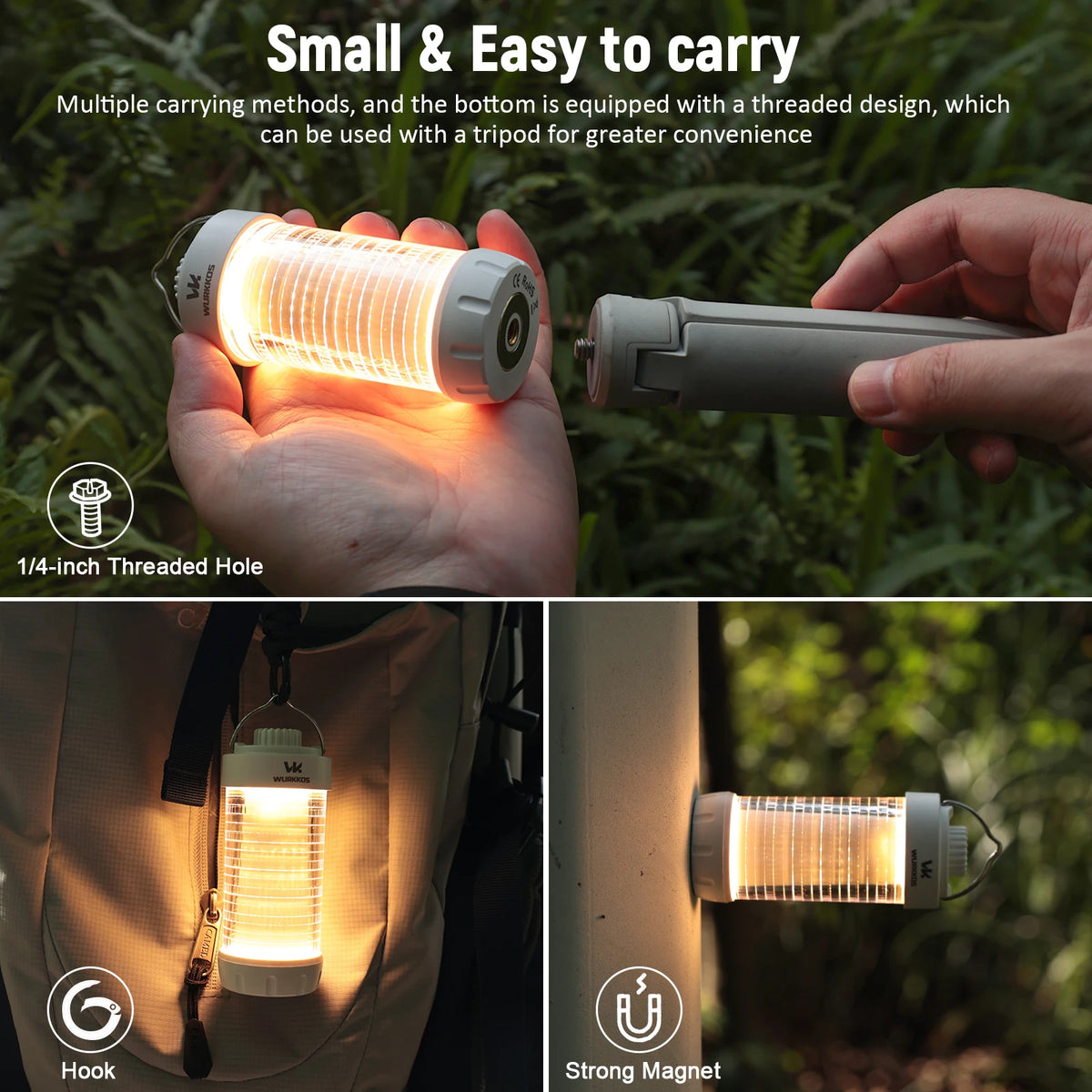 Wurkkos CL01 Rechargeable Camping Lantern, IP65 21700