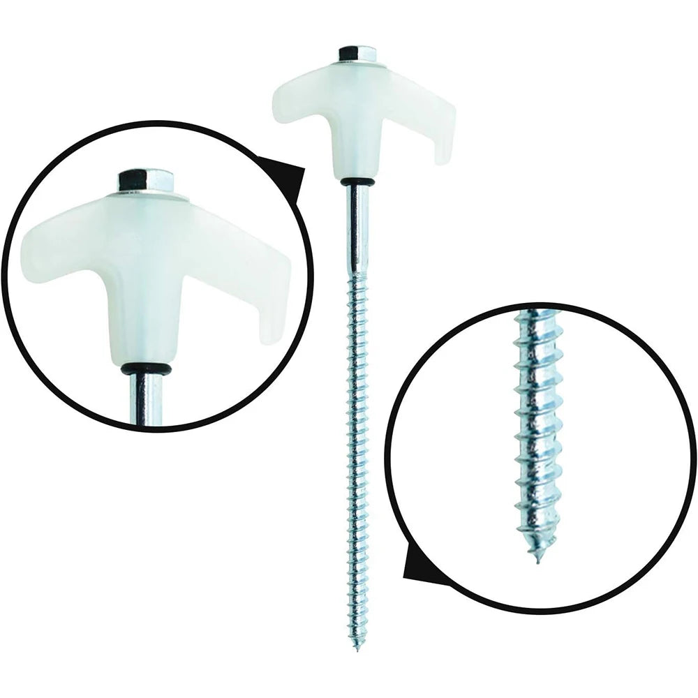 Screw In Tent Pegs 20pcs, Glow in the Dark, Awning Stakes