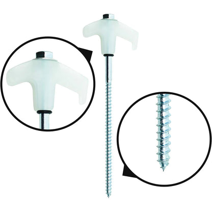 Screw In Tent Pegs 20pcs, Glow in the Dark, Awning Stakes