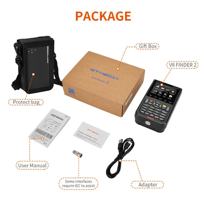 GTMEDIA V8 Finder2 Satellite Signal Meter, DVB-S2X