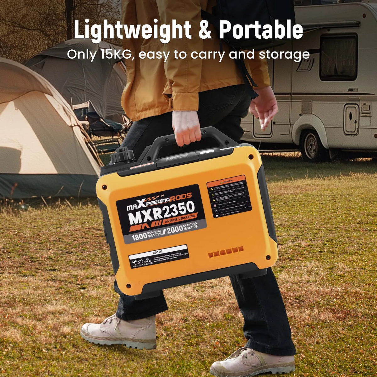 Inverter Generator 2kW 230V Petrol, Quiet, Parallel Ready
