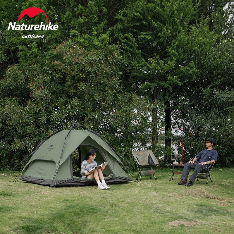 Naturehike Instant Tent 3-4 Person, Quick Pitch Camping