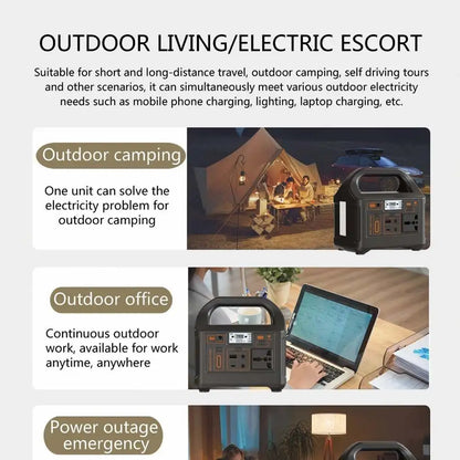 Gaiaray 200W Power Station 153.6Wh LiFePO4, Camping