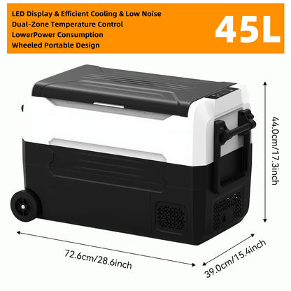 Podofo 20L Compressor Fridge Freezer 12V 230V, Campervan