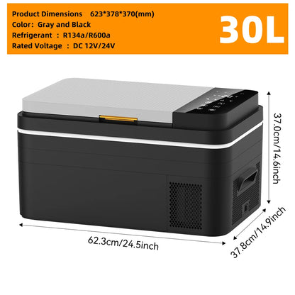 Podofo 20L Compressor Fridge Freezer 12V 230V, Campervan