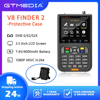 GTMEDIA V8 Finder2 Satellite Signal Meter, DVB-S2X