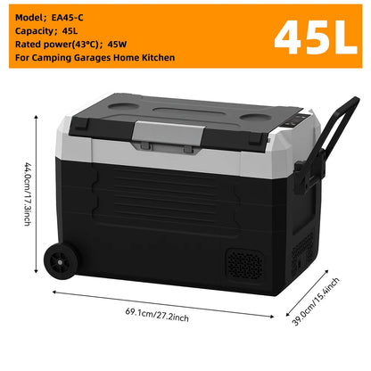 Podofo 20L Compressor Fridge Freezer 12V 230V, Campervan