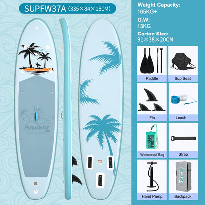 Inflatable Stand Up Paddle Board SUP 335cm, 165kg Load