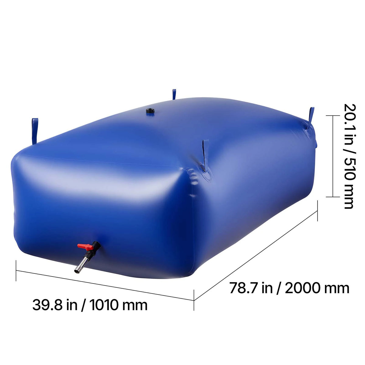 Collapsible Water Bladder 113L or 132L, 1000D PVC Tank