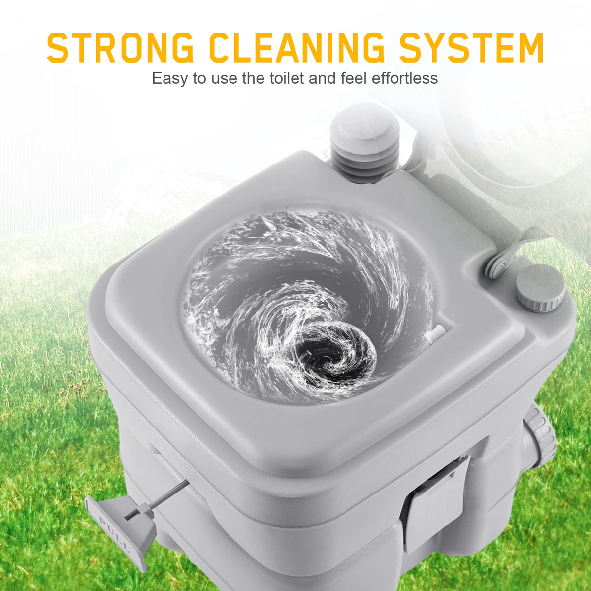 Portable Camping Toilet 20L Dual Outlet, Campervan Boat