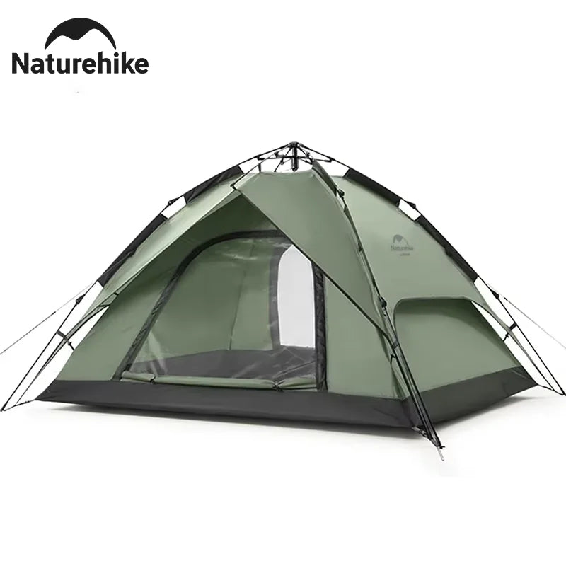 Naturehike Instant Tent 3-4 Person, Quick Pitch Camping