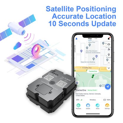 4G Magnetic GPS Tracker 7500mAh, App, Campervan Security