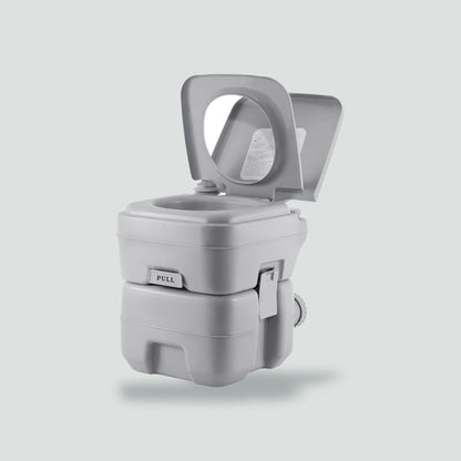 Portable Camping Toilet 20L - product on neutral grey background